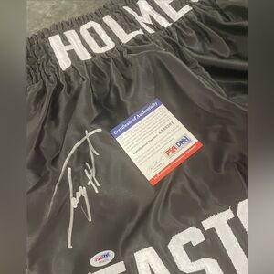 Larry Holmes Autographed Easton Boxing Shorts‎